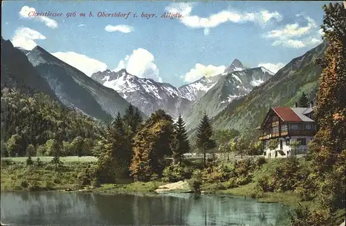 Oberstdorf Christlessee mit Alpenpanorama Kat. Oberstdorf