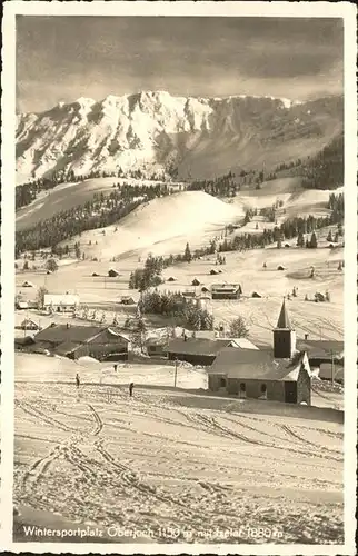 Oberjoch Wintersportplatz Oberjoch mit Iseler Kat. Bad Hindelang