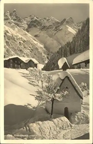 Einoedsbach Winterlandschaft Kat. Oberstdorf