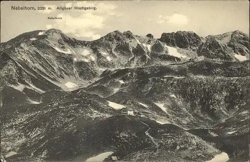 Oberstdorf Nebelhorn mit Allgaeuer Alpen Kat. Oberstdorf