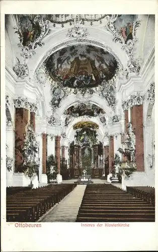 Ottobeuren Inneres der Klosterkirche Kat. Ottobeuren