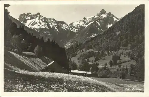 Gruben Oberstdorf Panorama Kat. Oberstdorf