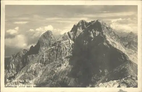 Oberstdorf Heilbronner Weg Maedelegabelgruppe Kat. Oberstdorf