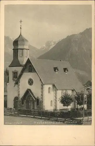 Oberstdorf Protestantische Kirche Kat. Oberstdorf