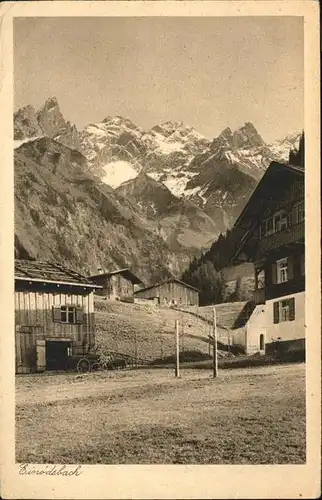 Einoedsbach mit Alpenpanorama Kat. Oberstdorf