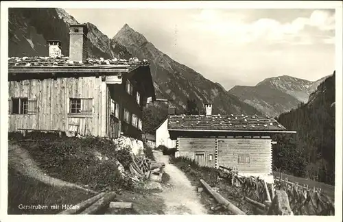 Gerstruben Gerstruben mit Hoefats Kat. Oberstdorf