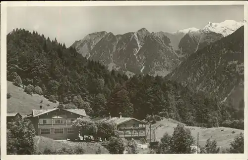 Schwand Oberstdorf Blick auf den Ort mit Alpenpanorama Kat. Oberstdorf