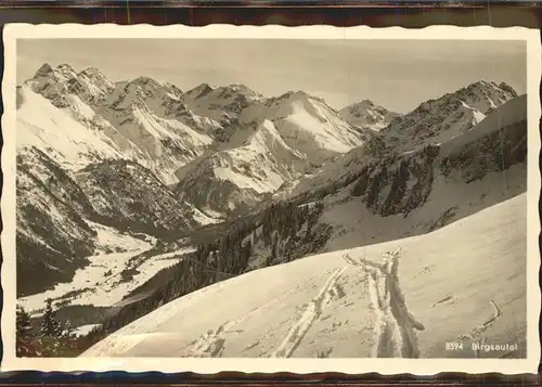 Birgsau Blick ins Birgsautal Kat. Oberstdorf