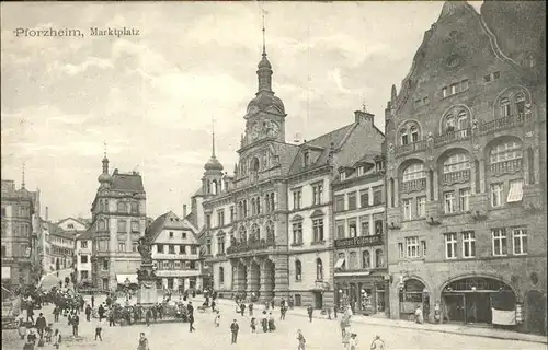 Pforzheim Marktplatz Kat. Pforzheim