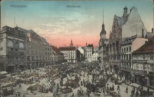 Pforzheim Marktplatz Kat. Pforzheim