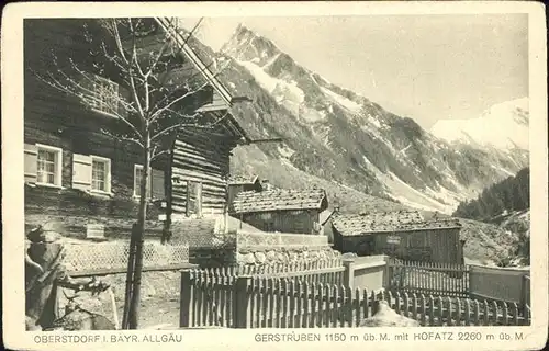 Oberstdorf Gerstruben mit Hoefats Kat. Oberstdorf