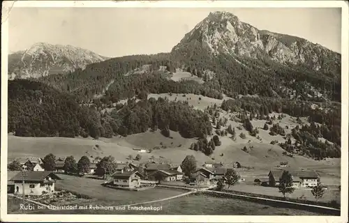 Rubi mit Rubihorn und Entschenkopf Kat. Oberstdorf