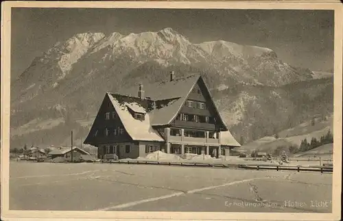 Oberstdorf Erholungsheim Hohes Licht Kat. Oberstdorf