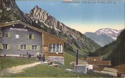 Oberstdorf Gerstruben mit Hoefats Kat. Oberstdorf