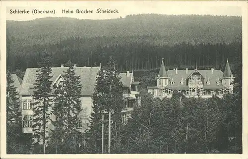 Schierke Harz Heim Brocken Scheideck / Schierke Brocken /Harz LKR