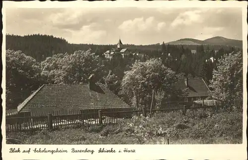 Schierke Harz Blick auf Erholungsheim Barenberg Schierke und Harz / Schierke Brocken /Harz LKR