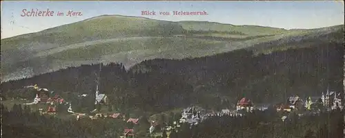 Schierke Harz Blick von Helenenruh / Schierke Brocken /Harz LKR