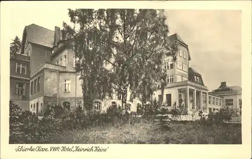 Schierke Harz VWR Hotel Heinrich Heine / Schierke Brocken /Harz LKR