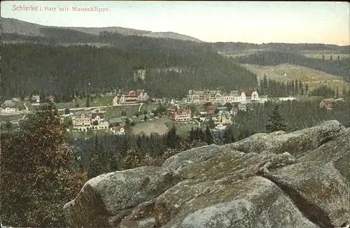 Schierke Harz Blick von der Mauseklippe / Schierke Brocken /Harz LKR