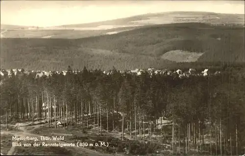 Masserberg Blick von der Rennsteigwarte Kat. Masserberg