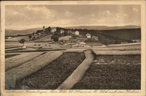 Finsterbergen Blick zum Kurhaus Kat. Finsterbergen