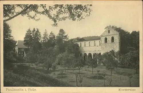 Paulinzella Klosterruine Kat. Rottenbach Thueringen