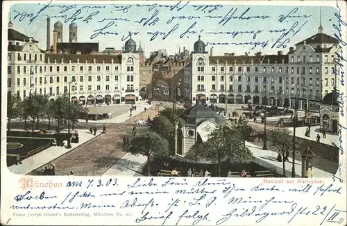 Muenchen Rondell am Karlsplatz Kat. Muenchen