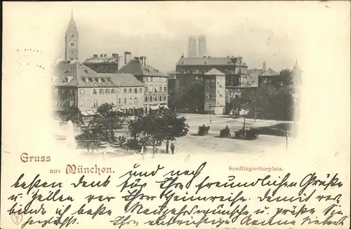 Muenchen Sendlingertorplatz Kat. Muenchen