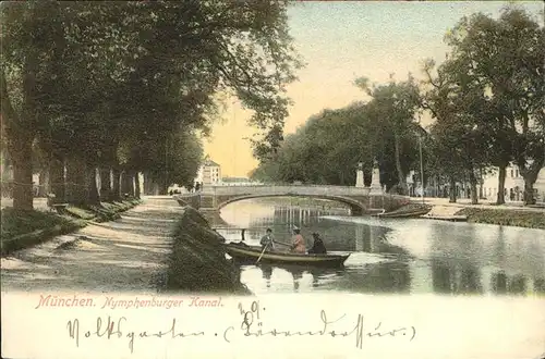Muenchen Nymphenburger Kanal Kat. Muenchen