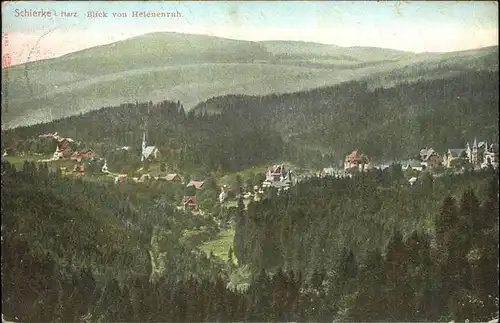 Schierke Harz Blick von Helenenruh / Schierke Brocken /Harz LKR