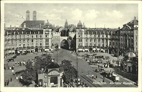 Muenchen Karlstor Rondell Kat. Muenchen