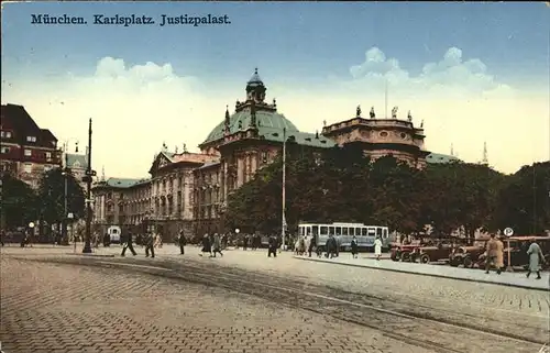 Muenchen Karlsplatz Justizpalast Kat. Muenchen