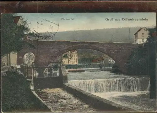 Dillweissenstein Wasserfall Steinerne Bruecke Kat. Pforzheim