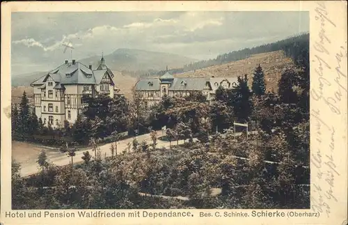 Schierke Harz Hotel Pension Waldfrieden mit Dependance / Schierke Brocken /Harz LKR