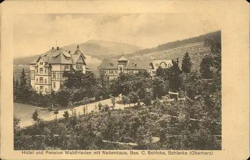 Schierke Harz Hotel und Pension Waldfrieden mit Nebenhaus / Schierke Brocken /Harz LKR