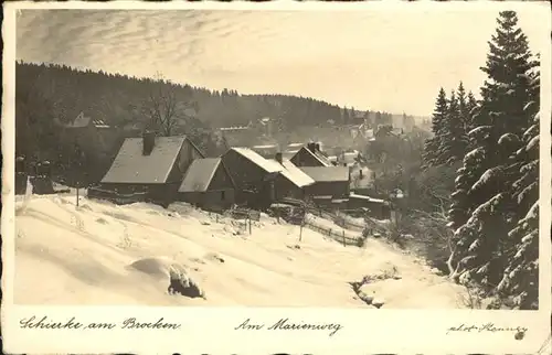 Schierke Harz Partie am Marienweg / Schierke Brocken /Harz LKR