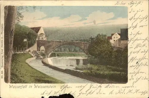 Dillweissenstein Wasserfall und Steinerne Bruecke Kat. Pforzheim