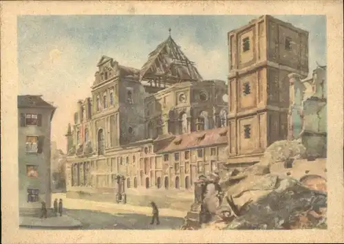 Muenchen Michaelskirche 1944 zerstoert Kat. Muenchen