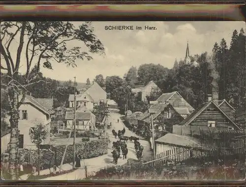 Schierke Harz Viehtrieb auf Dorfstrasse / Schierke Brocken /Harz LKR