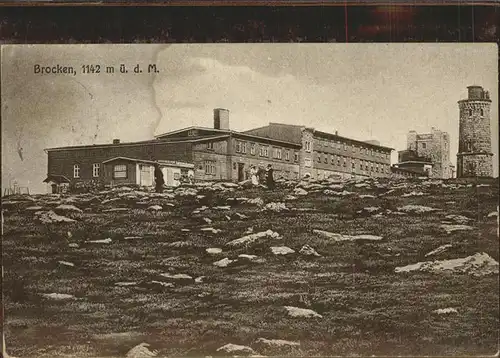 Brocken Brockenhaus Wetterwarte Kat. Wernigerode