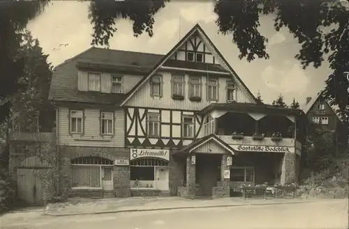 Schierke Harz Gaststaette Bodeblick / Schierke Brocken /Harz LKR