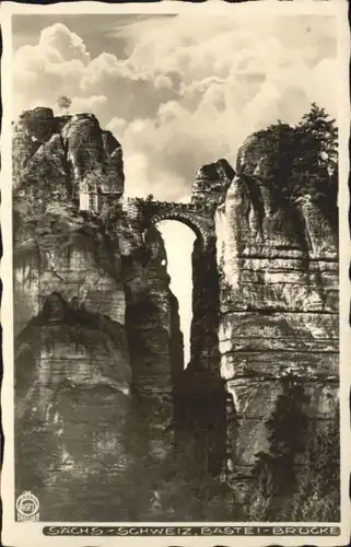 Wehlen Sachsen Wehlen [Stempelabschlag] Bastei Bruecke x / Wehlen /Saechsische Schweiz-Osterzgebirge LKR