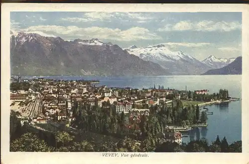 Vevey VD Vue generale Kat. Vevey