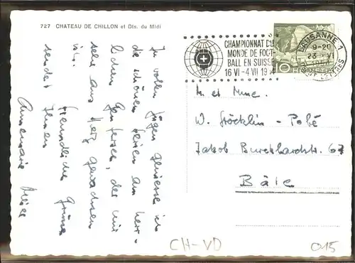 Chillon Chateau Kat. Montreux