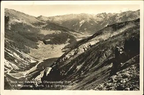 Ofenbergpass Muenstertal Ortlergebiet Kat. Zernez