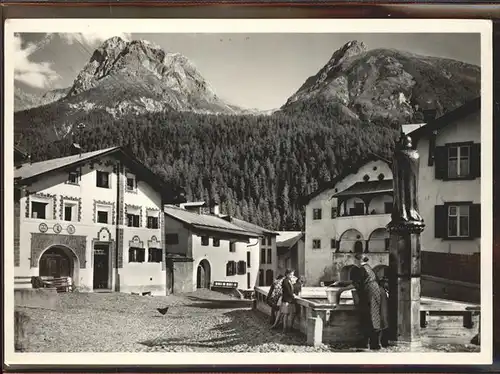 Schuls GR Dorfplatz Kat. Scuol