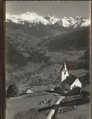 Furna Kirche Praetigau Silvrettagruppe Kat. Furna