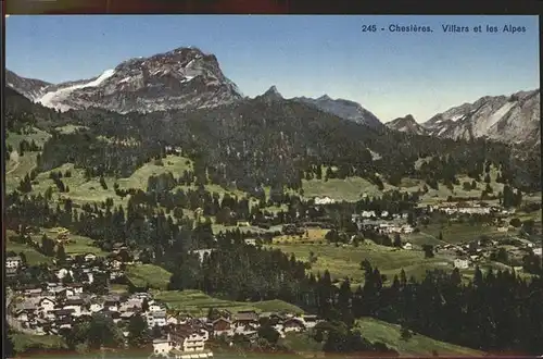 Chesieres Villars et les Alpes Kat. Chesieres
