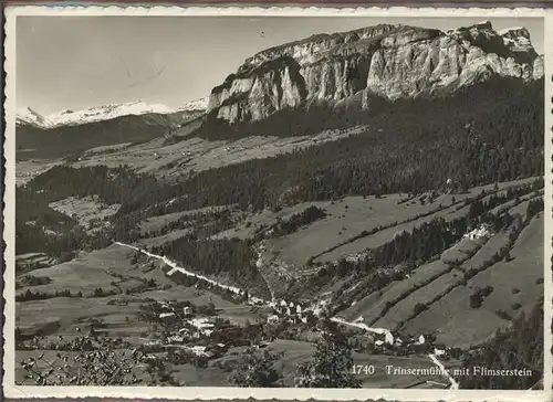 Flims Waldhaus Trinsermuehle Flimserstein Kat. Flims Waldhaus