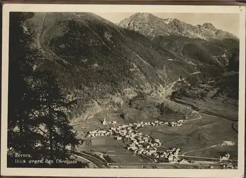 Zernez GR Luftbild Ofenpass Kat. Zernez